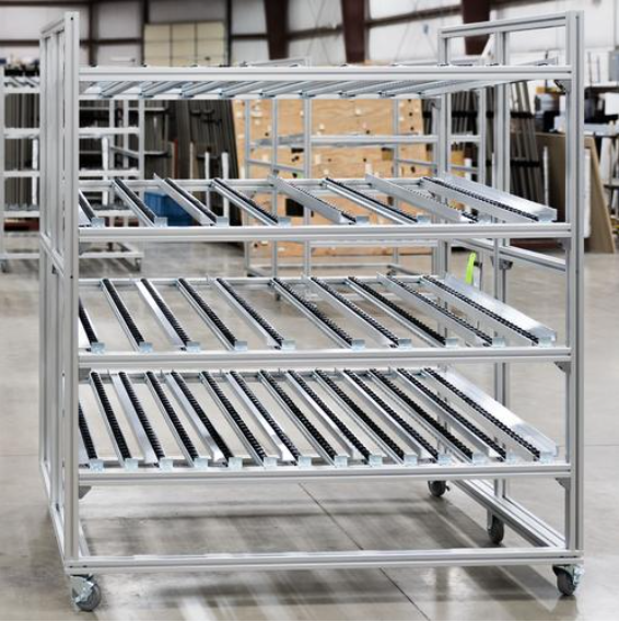 铝型材流利条货架优点及安装事项